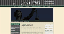 Desktop Screenshot of hafnerlaw.com